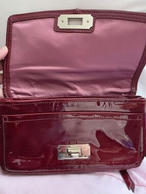 Coach Clutch in Deep Burgundy